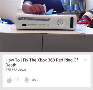 YouTube - How To Fix Xbox 360 Red Ring of Death