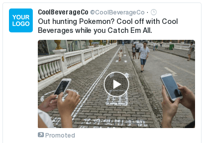 Cold Beverage - AdParlor Twitter Video Post: Out Hunting Pokemon. Pokemon Go.