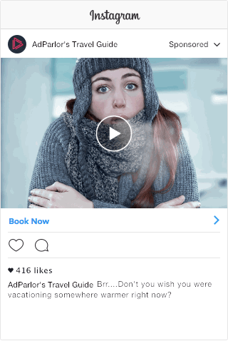 Travel Guide - Instagram Video - Too Cold. Vacation Somewhere Warmer