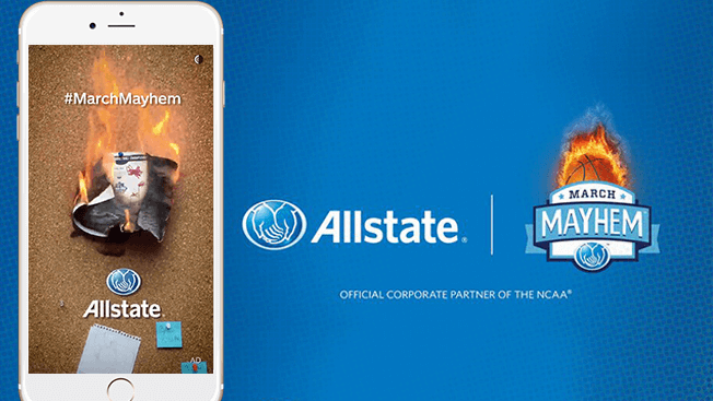 Allstate March Madness Snapchat Advertising