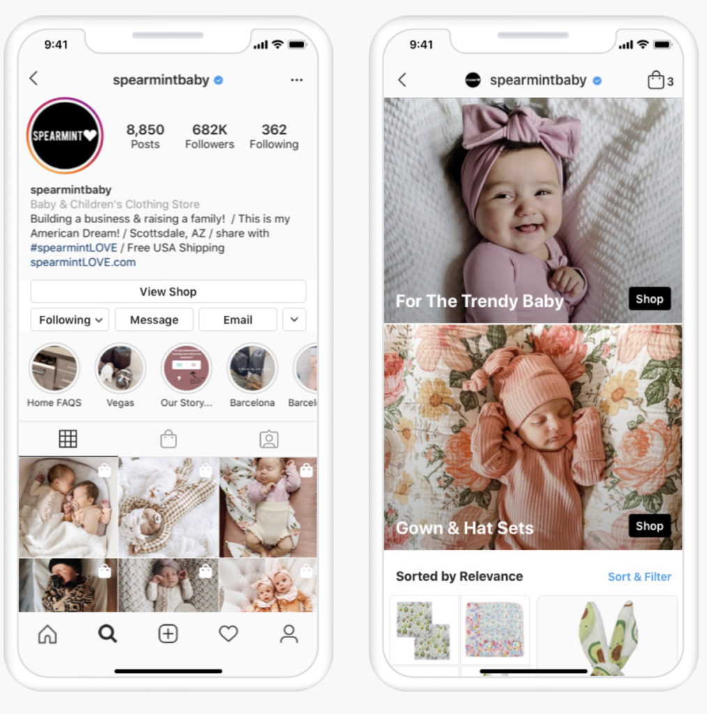 Instagram marketing IG Shops