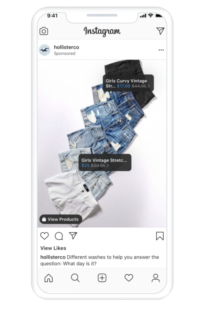 Instagram marketing product tags