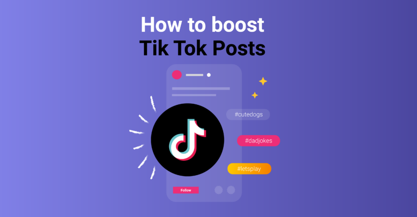 An image showing how to boost a TikTok video