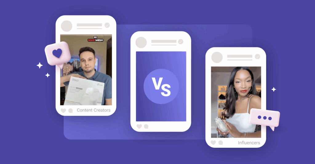 influencer vs content creator
